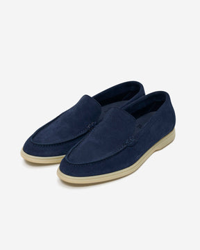 Mocassim Camurça Elite Azul Marinho